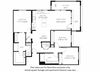 C1-W Three Bedroom Two Bath Floor Plan C1-W Three Bedroom Two Bath Floor Plan at Blu Harbor by Windsor, CA, 94063